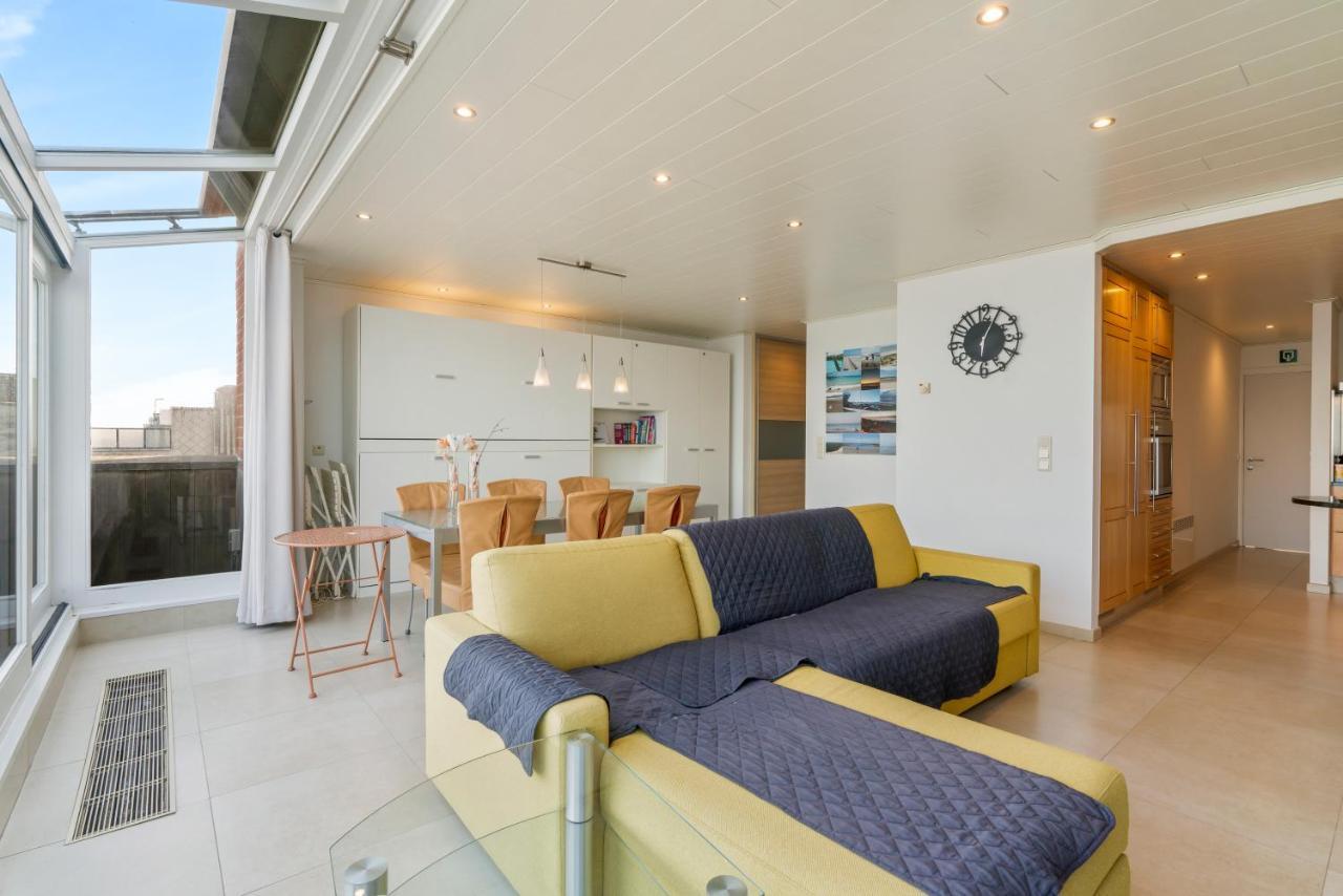 Penthouse App Met Imposant & Eindeloos Zeezicht Apartment Middelkerke Exterior photo